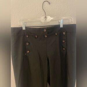 J. Crew Black Buttoned pants
